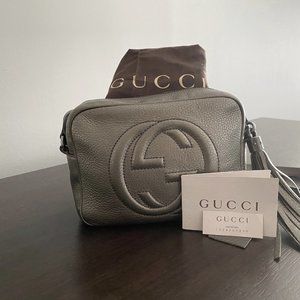 Gucci Soho Disco Bag - metallic/pewter color